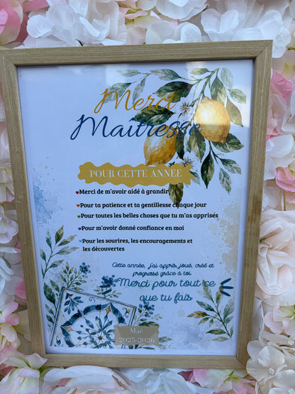 Affiche Merci