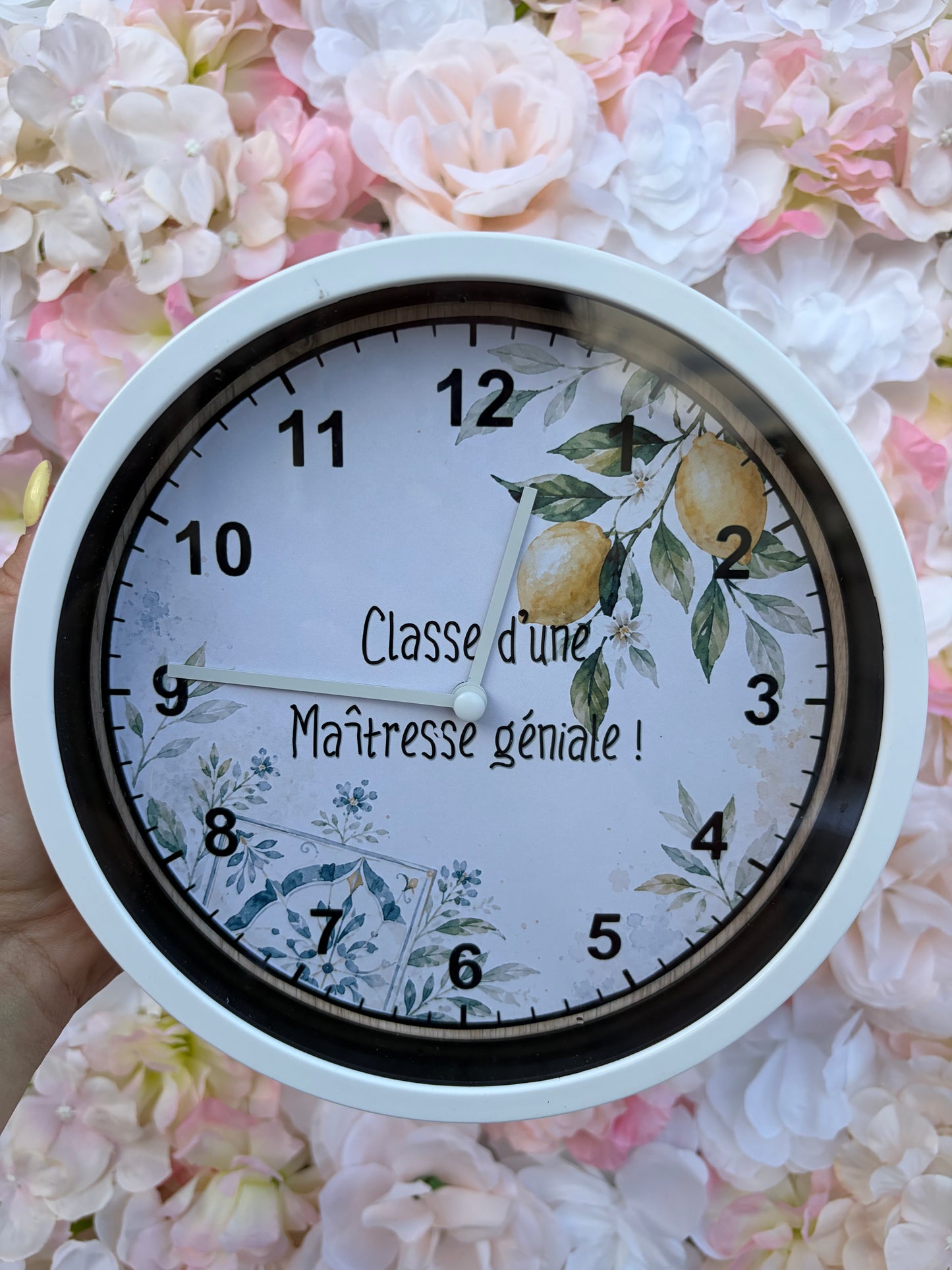 Horloge personnalisée