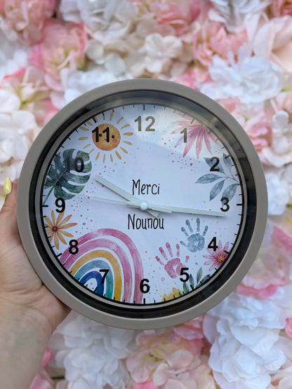 Horloge personnalisée