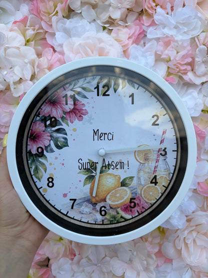 Horloge personnalisée